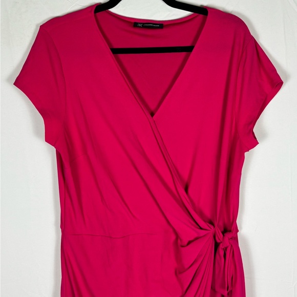 INC Dress Wrap Jersey Hot Pink- XL - Picture 3 of 9